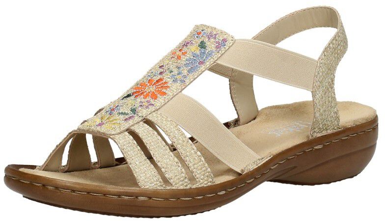 Rieker Sandalen Plat beige