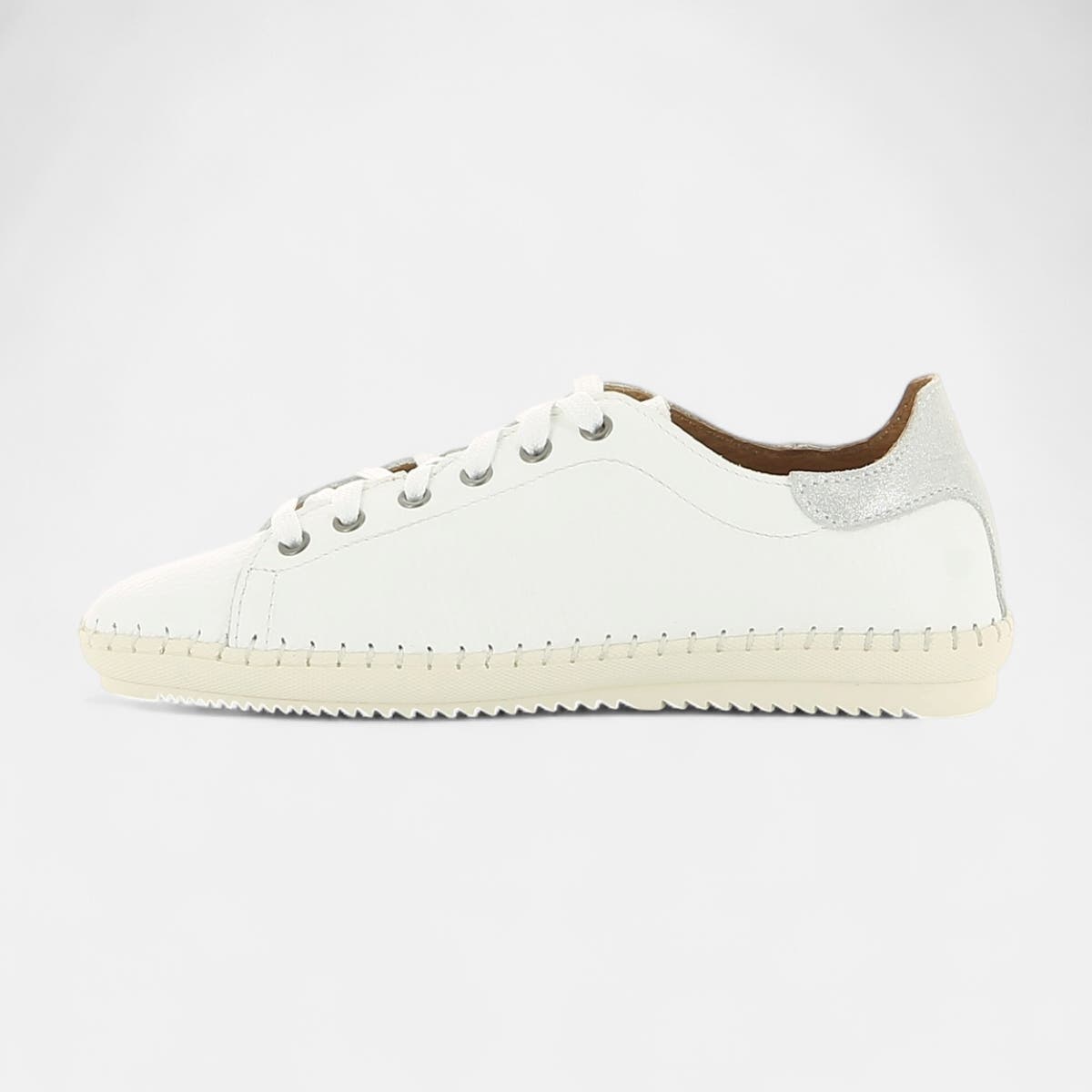 Baskets basses Femme en cuir blanc