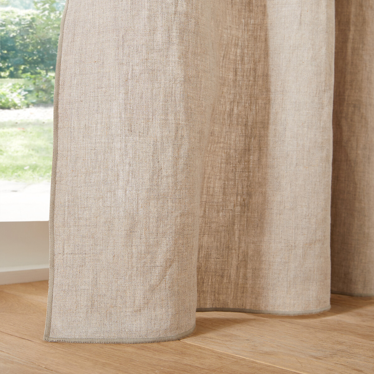 LA REDOUTE INTERIEURS<br>Painel de cortina em linho lavado, Onega