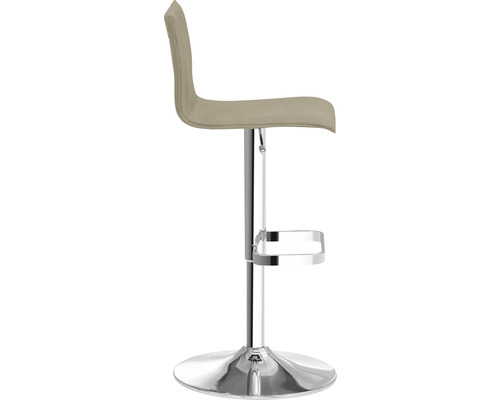 Barkruk Mayer Zitmeubelen 1212 45 x 47 x 79 cm Staal chroom/taupe