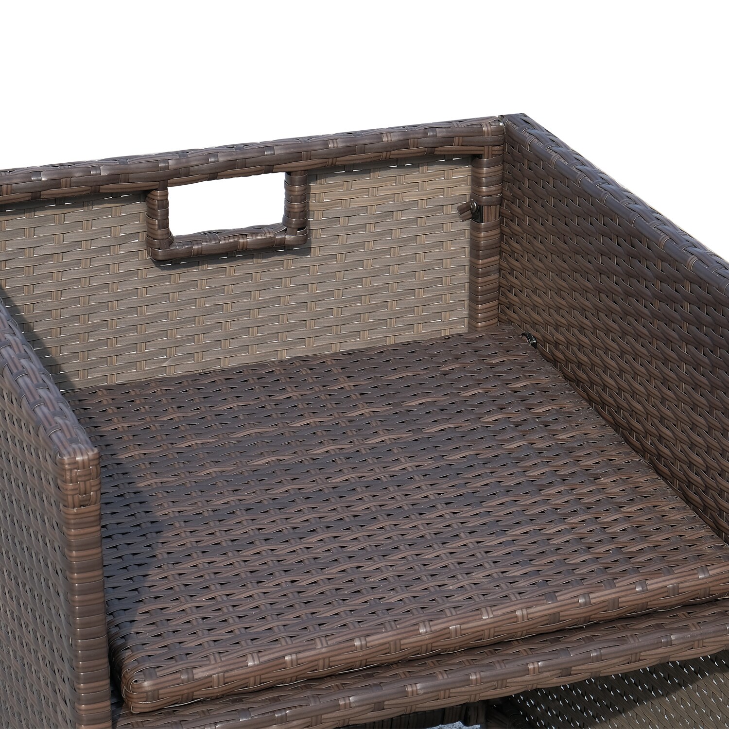Outsunny Polyrattan Gartenmöbel als 21-tlg. Set braun, cremeweiß