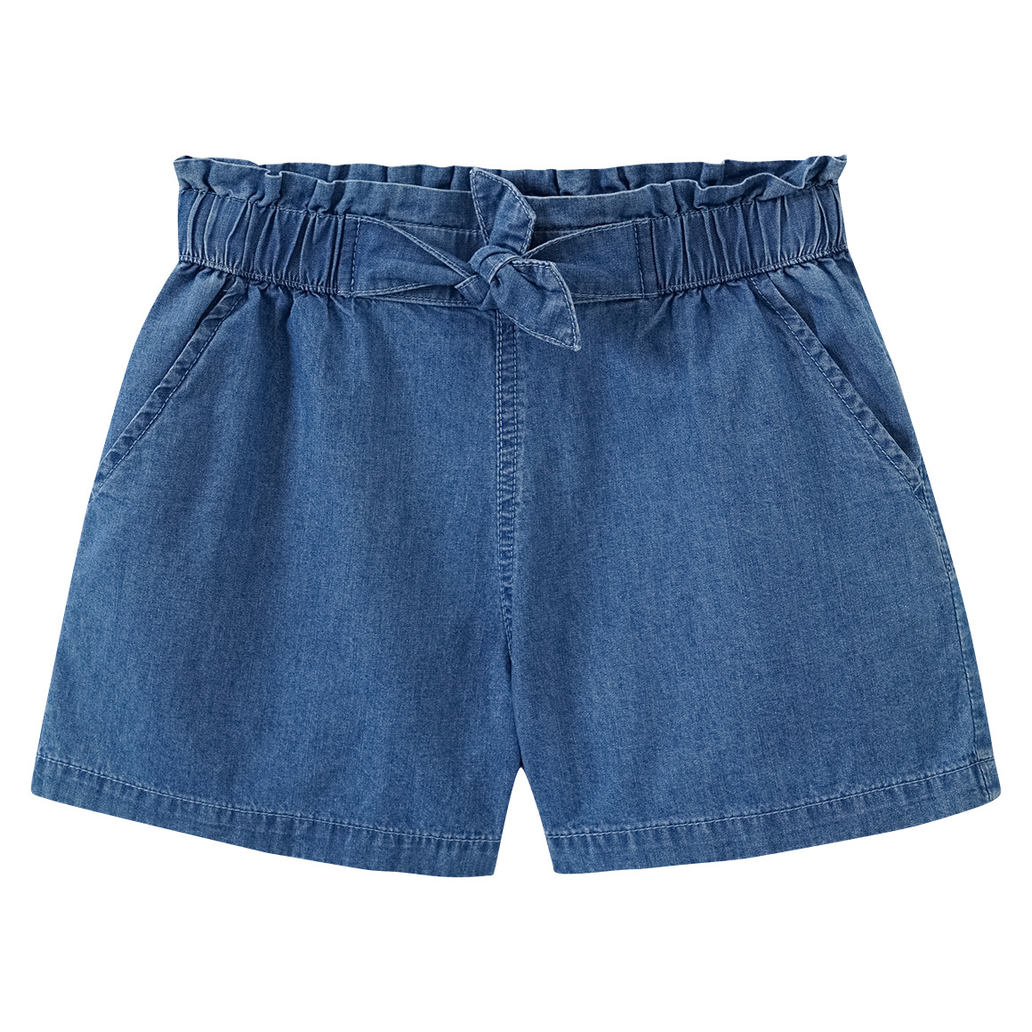 Topolino Mädchen Shorts aus leichtem Denim blau