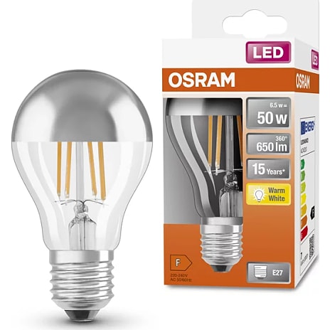 Osram LED kronepærer 6,5 W - varmt hvidt lys
