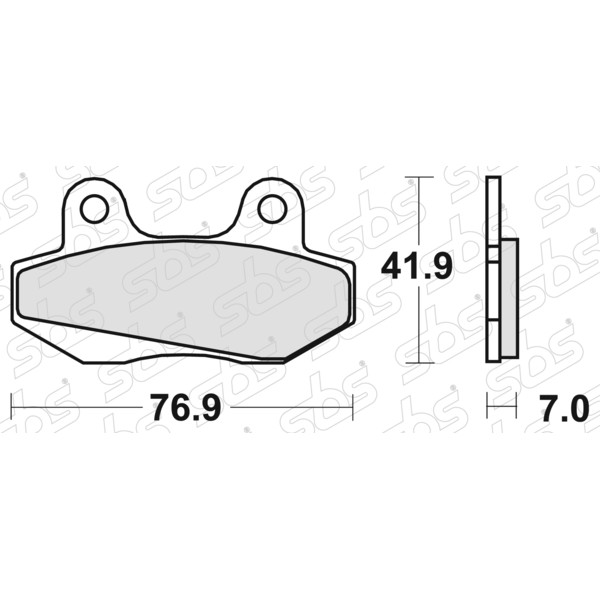 SBS - Plaquettes de frein 551 HF