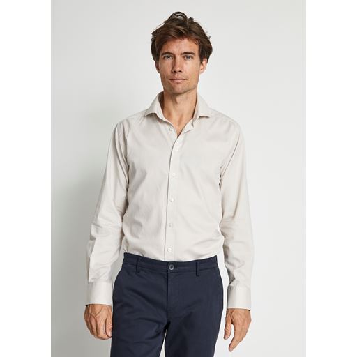 Bruun & Stengade Kurt Skjorte, Beige, 43