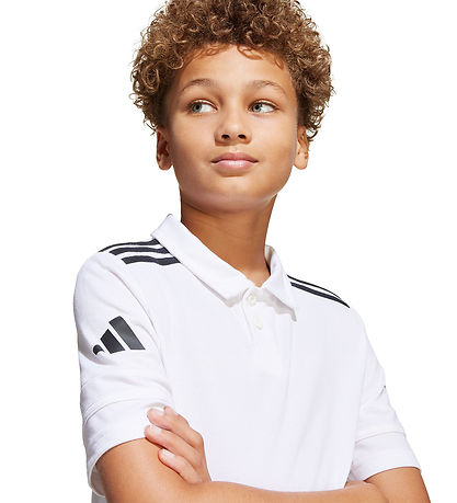 adidas Performance Polo - SQ25 C - Weiß/Schwarz