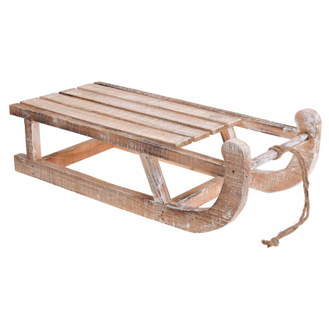 Luge en bois (50 x H14 cm) Megève naturel
