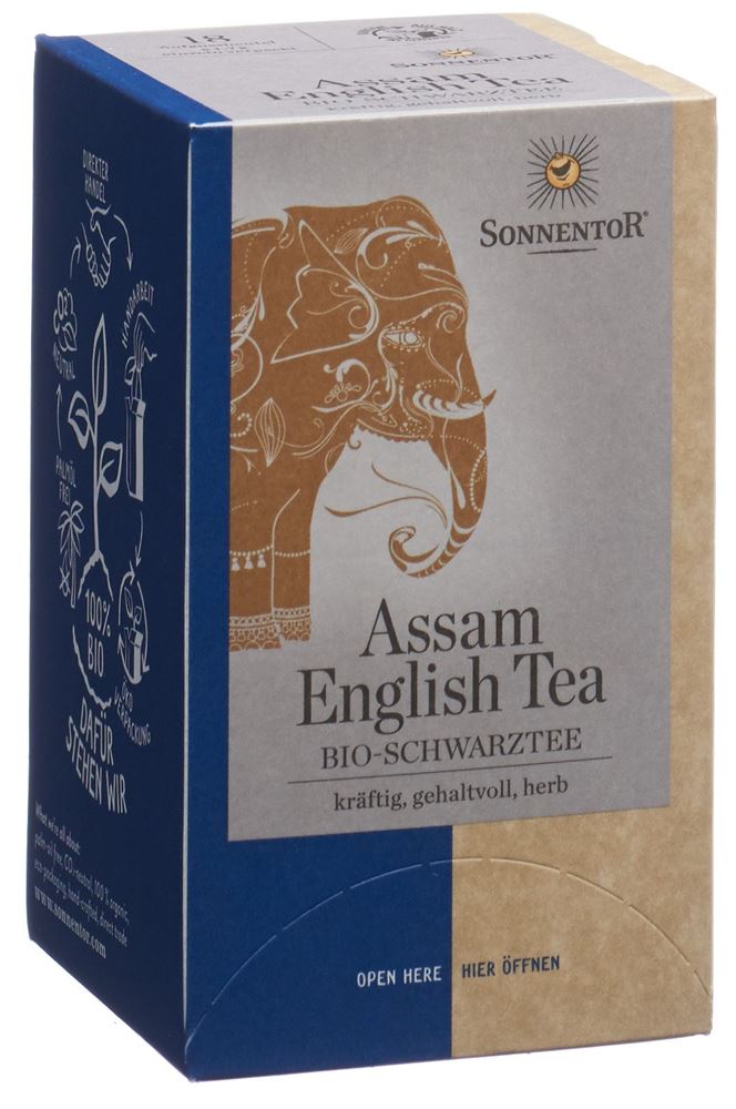 SONNENTOR Schwarztee Assam English Tea Tees BIO Btl 18 Stk