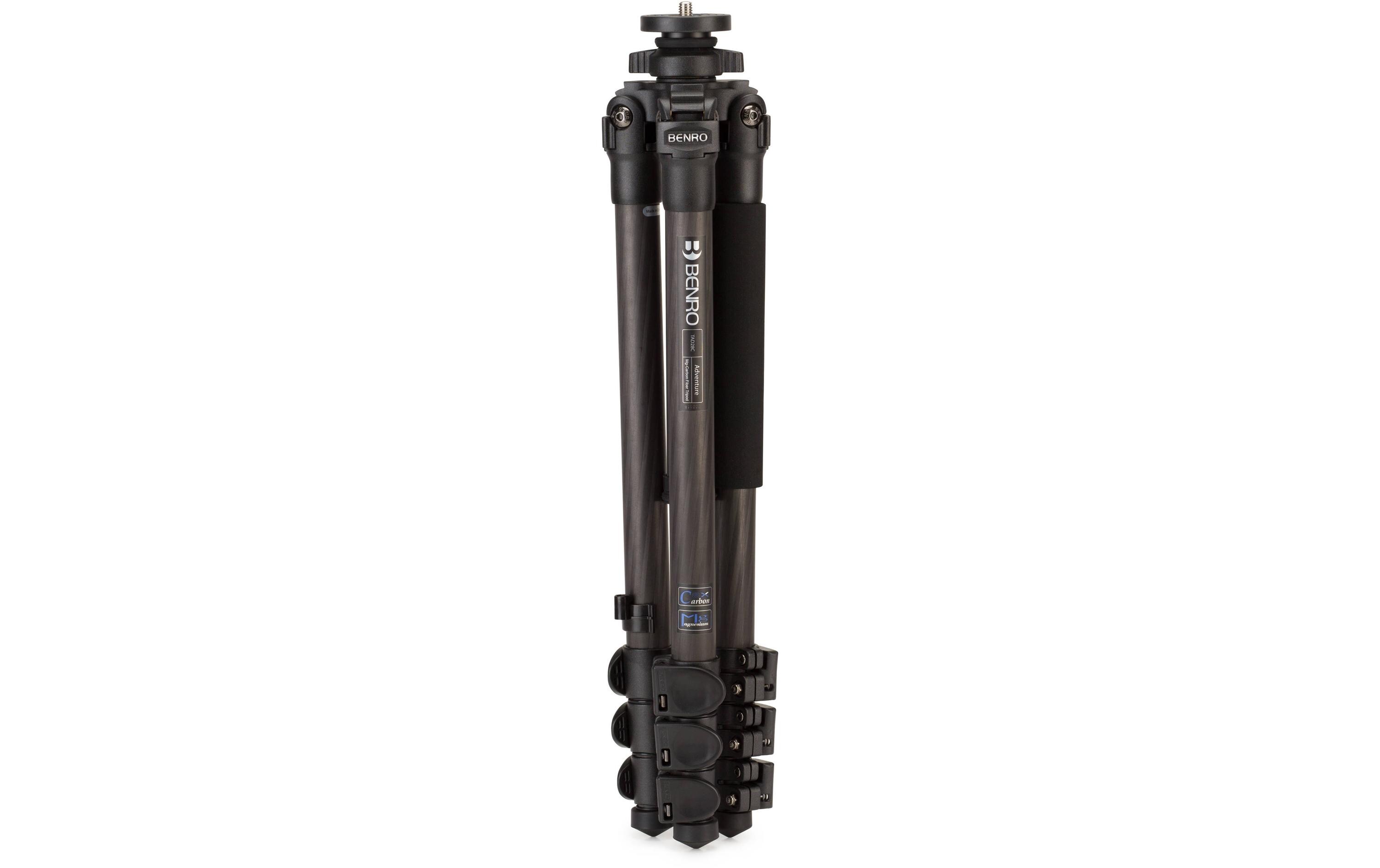 Stativ TAD28C Adventure Carbon<br>Robustes Dreibeinstativ mit Kugelkopf und Schnellwechselplatte