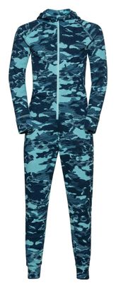 Combinaison Odlo Active Warm Eco Enfant Bleu