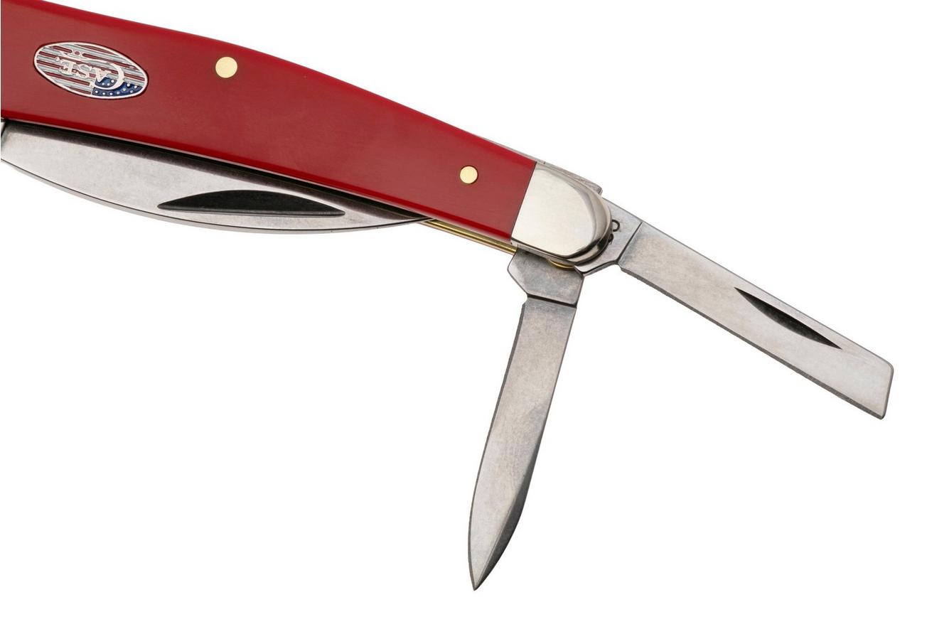 Case Seahorse Whittler, American Workman Smooth Red Synthetic, 73938, 4355WH CS zakmes