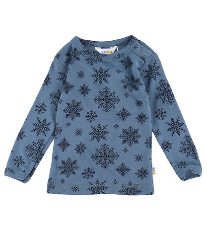 Joha Bluse - Wolle - Blau