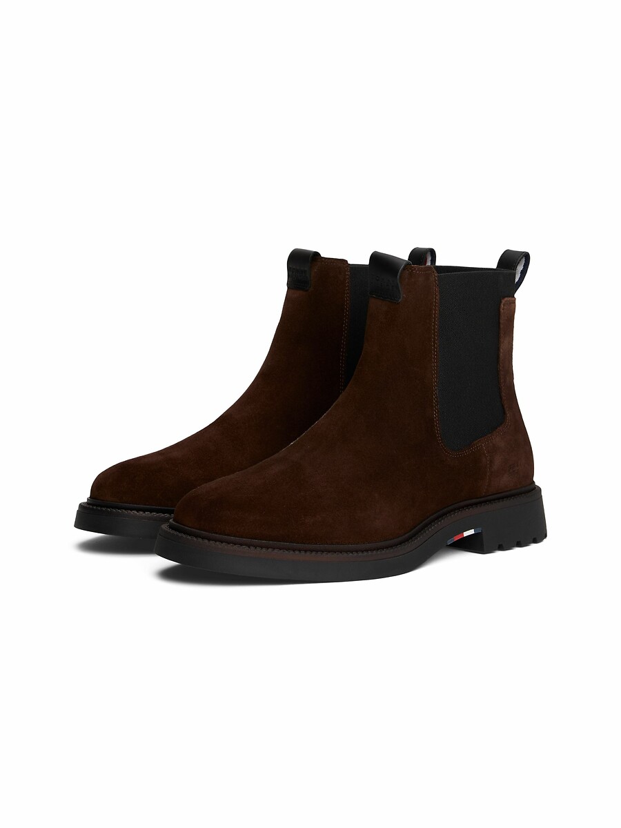 TOMMY HILFIGER<br>Botas Chelsea de camurça