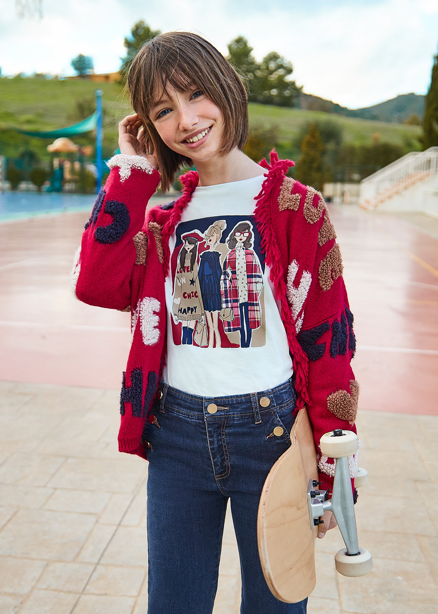 Camiseta estampada Better Cotton para meninas