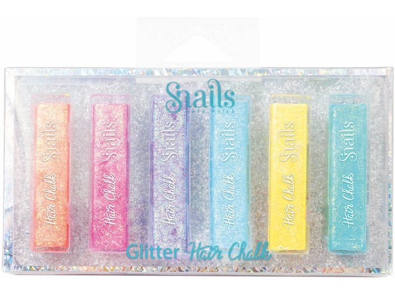 Snails Haarkreide Glitzer 6er Set Haarfärbemittel in trendigen Farben