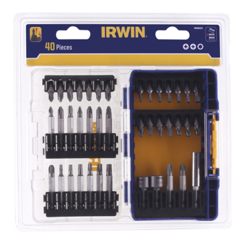 Irwin schroefbitset 40-delig (Inclusief schroefbithouder)