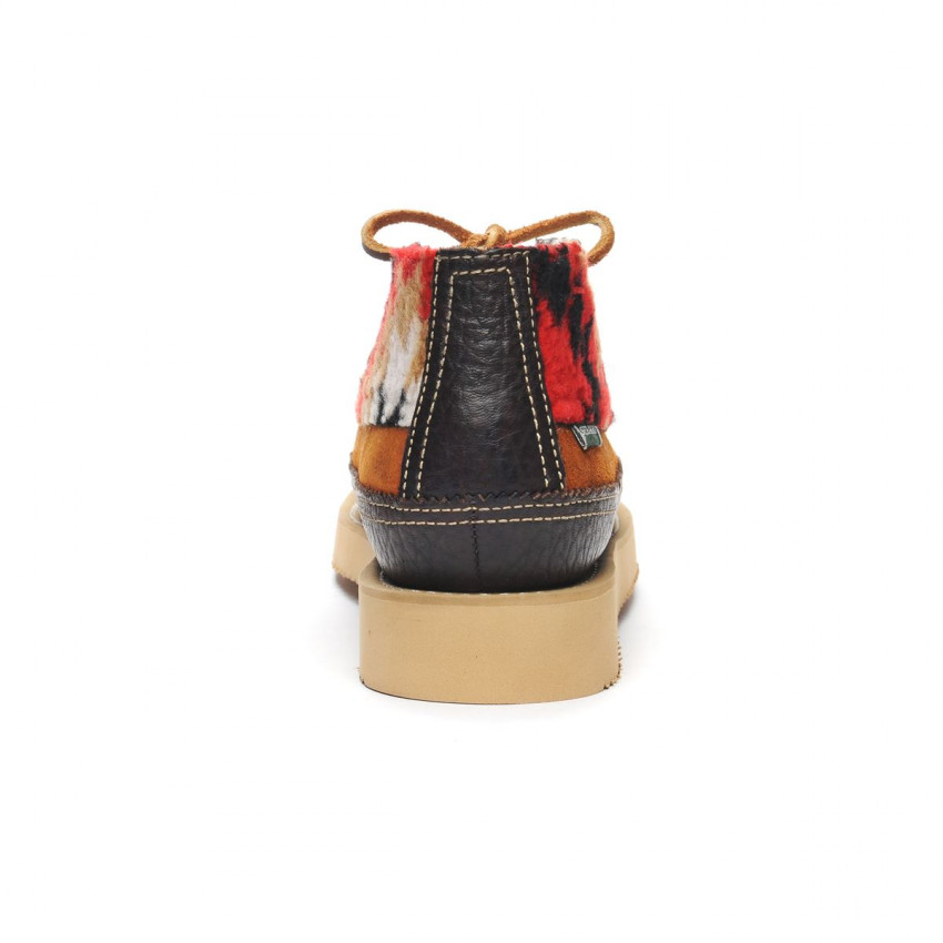 MIWAK AZTEC DK BROWN COGNAC NAVAJO-Mocassin en cuir pour homme
