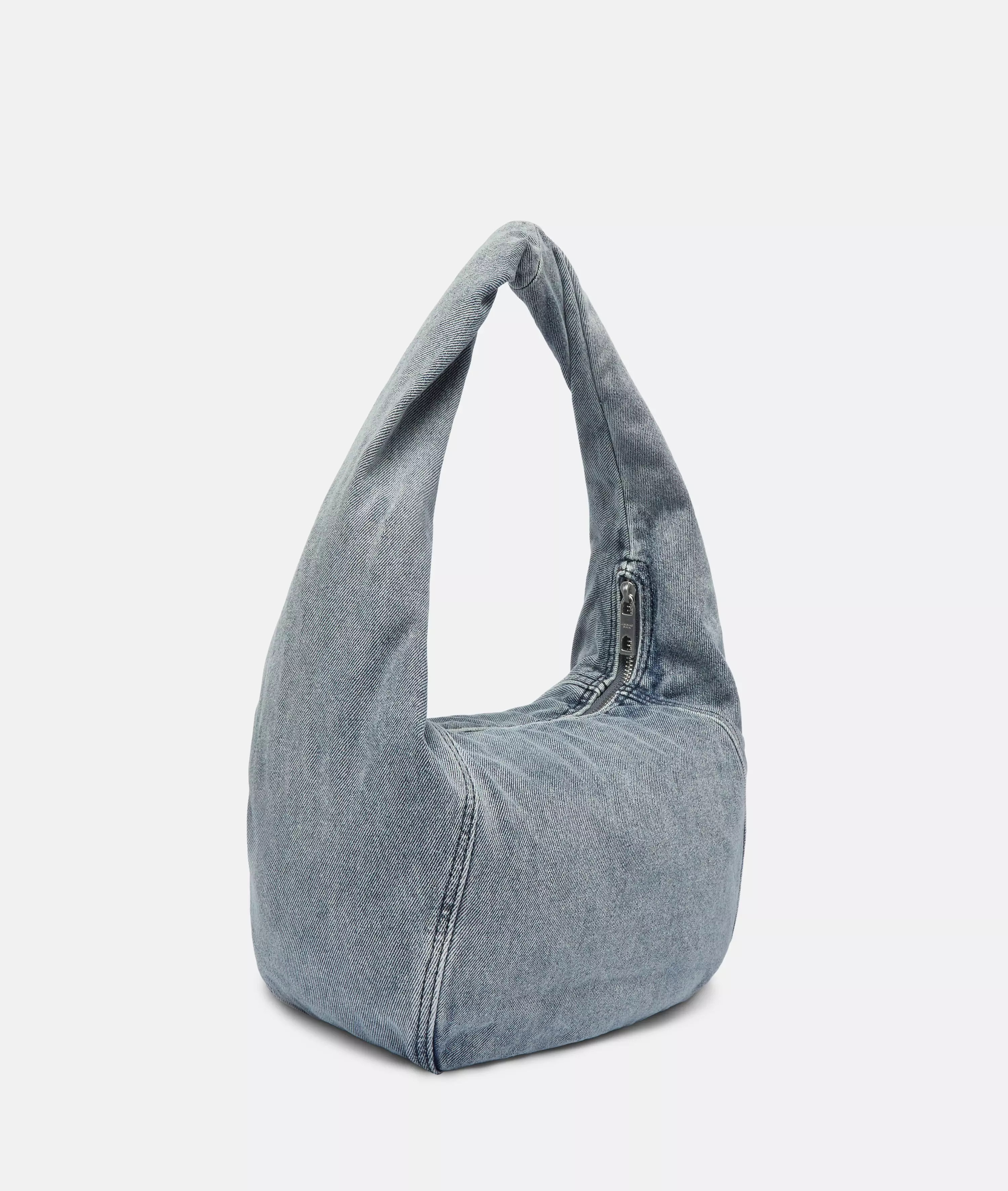 Denim Farrah II Hobo M Roomy denim moon bag