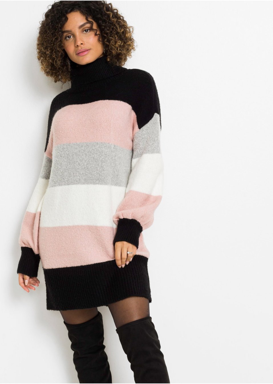Pull long à rayures