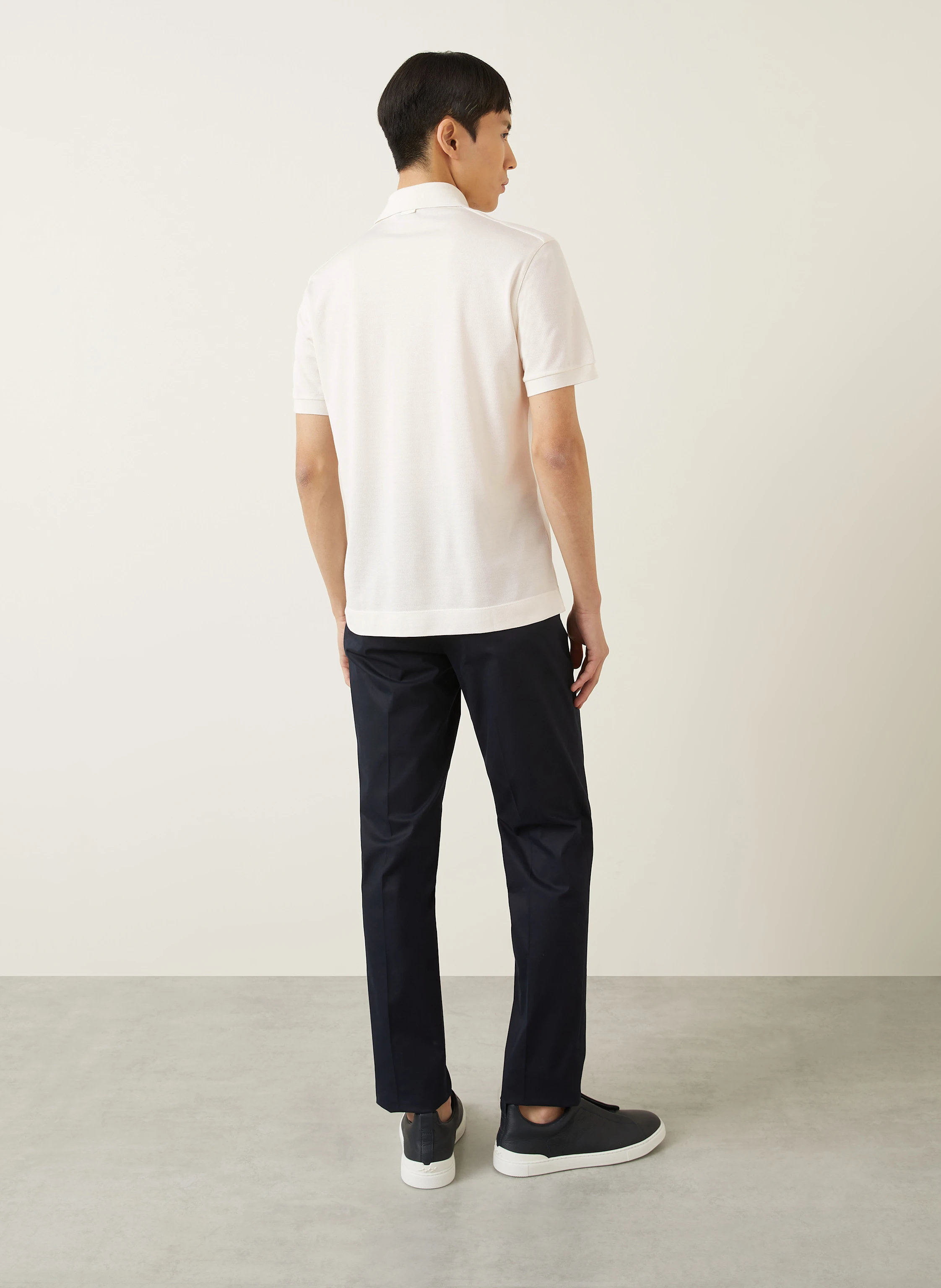 ZEGNA Jersey-Poloshirt mit Seide