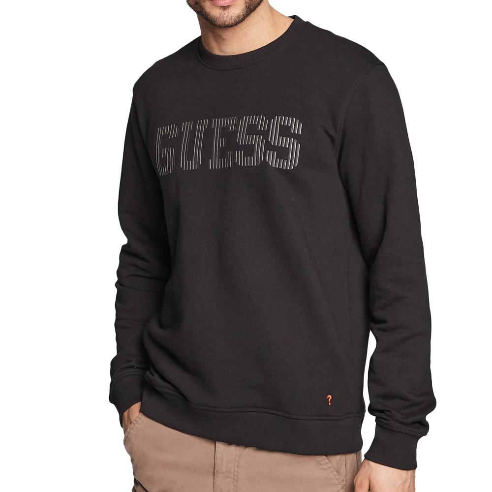 Guess Sweat Noir Homme Guess Beau Cn Fleece