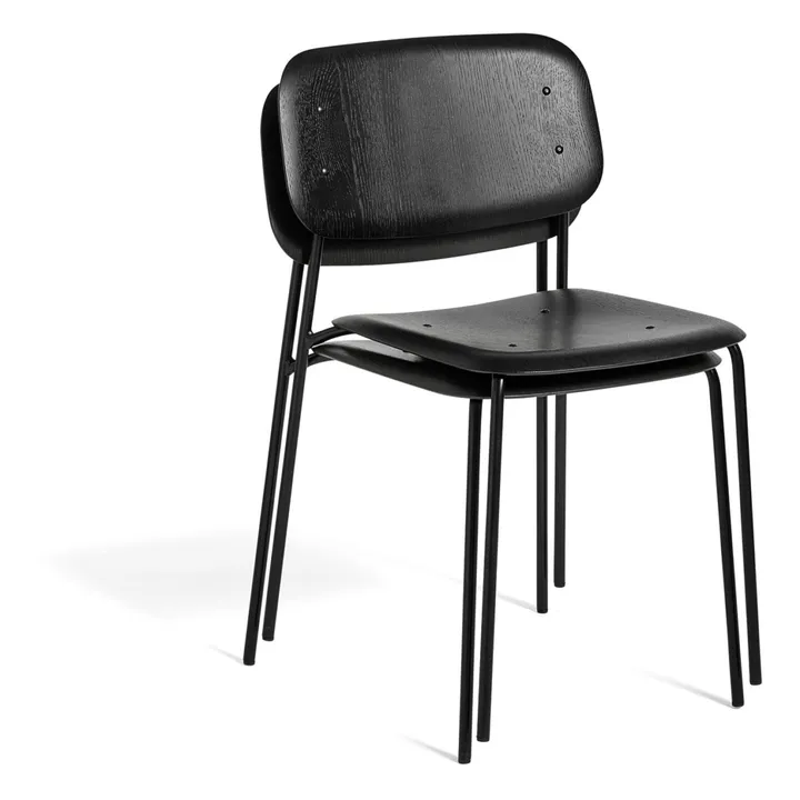 Hay Chaise Soft edge en bois | Noir