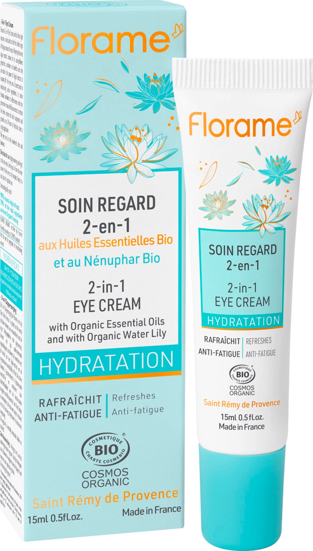 Florame  Hydratation 2in1 Augencreme, 15 ml