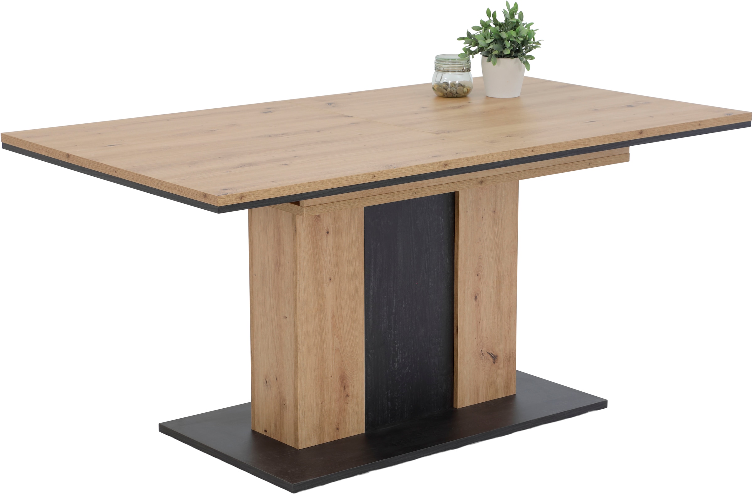 HELA Essgruppe »ATLANTA« 1 Tisch / 4 Stühle, 5 Stk. tlg. Tischplatte ausziehbar, XL Sitzbreite
