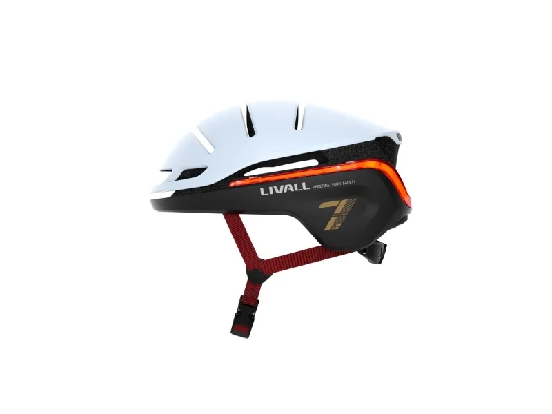 Livall EVO21 Smart Cykelhjelm - Hvid - L: 58-62 cm