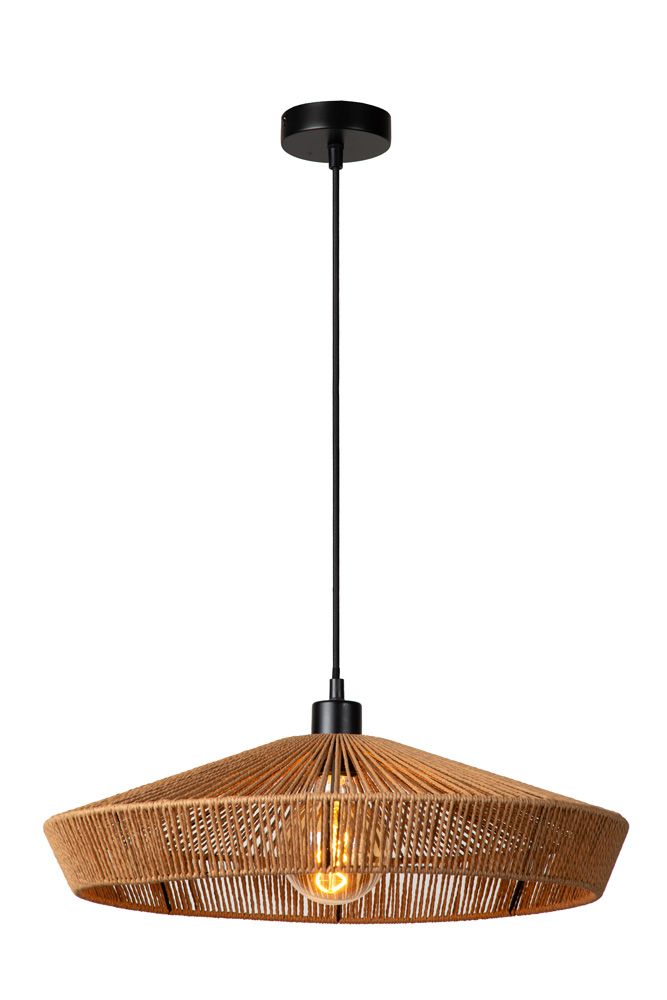 Lucide Yunkai hanglamp 50cm E27 rotan