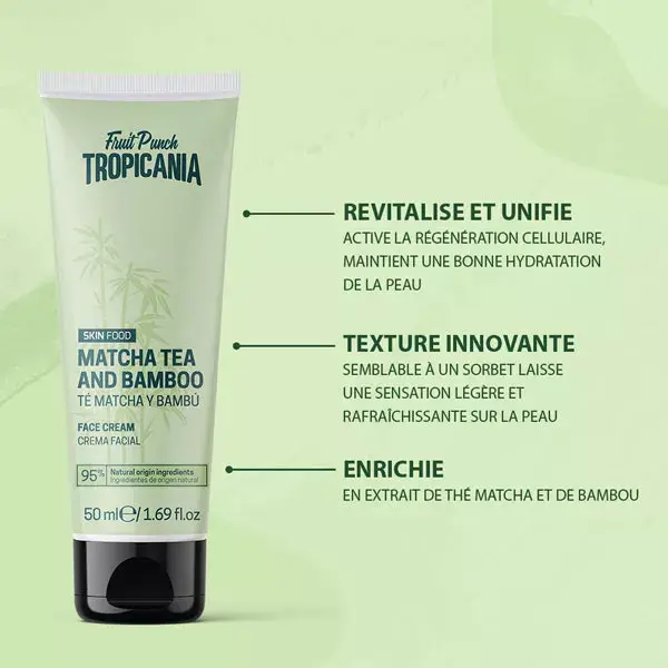 Creme facial Tropicania Matcha Bamboo Tea 50ml