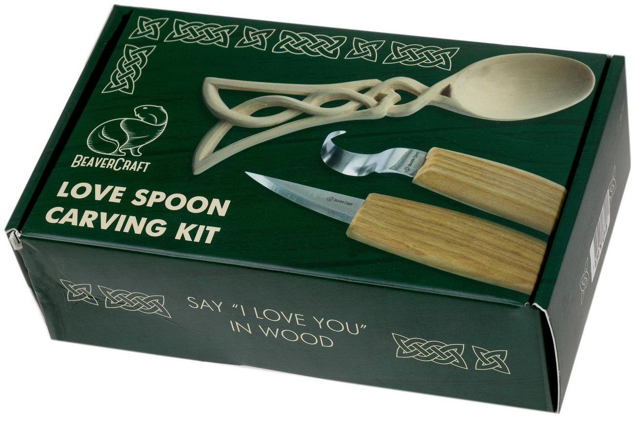 BeaverCraft Love Spoon Carving Hobby Kit DIY04 houtsnijset