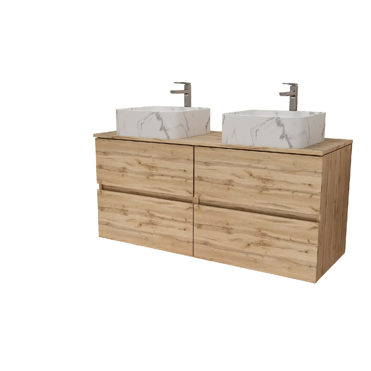 AURLANE TIMBER Meuble salle de bain 120 cm