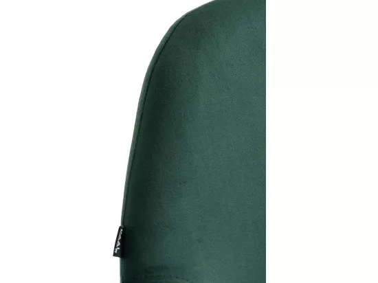 Lot de 2 Tabouret de bar - Velours & Métal - Vert foncé - Braga