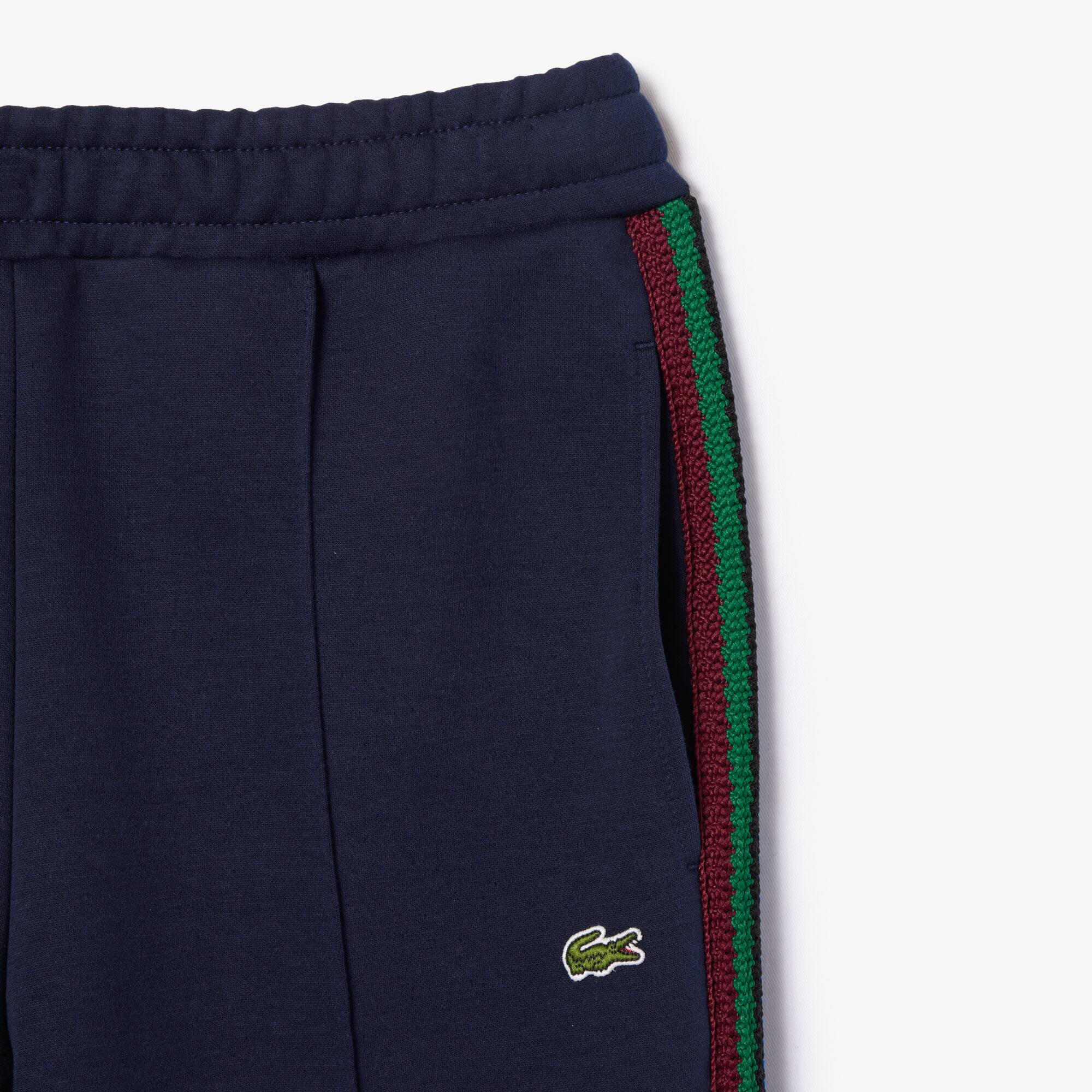 Pantalon Paris fabriqué en France avec bandes tricotées Pantalons de survêtement - Bleu - Lacoste - Femme
