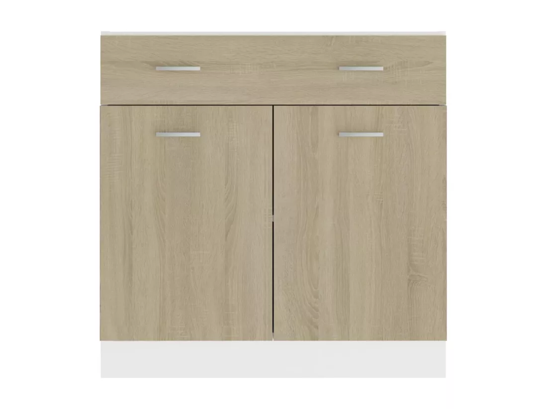 Armoire de plancher à tiroir Chêne sonoma Bois d’ingénierie