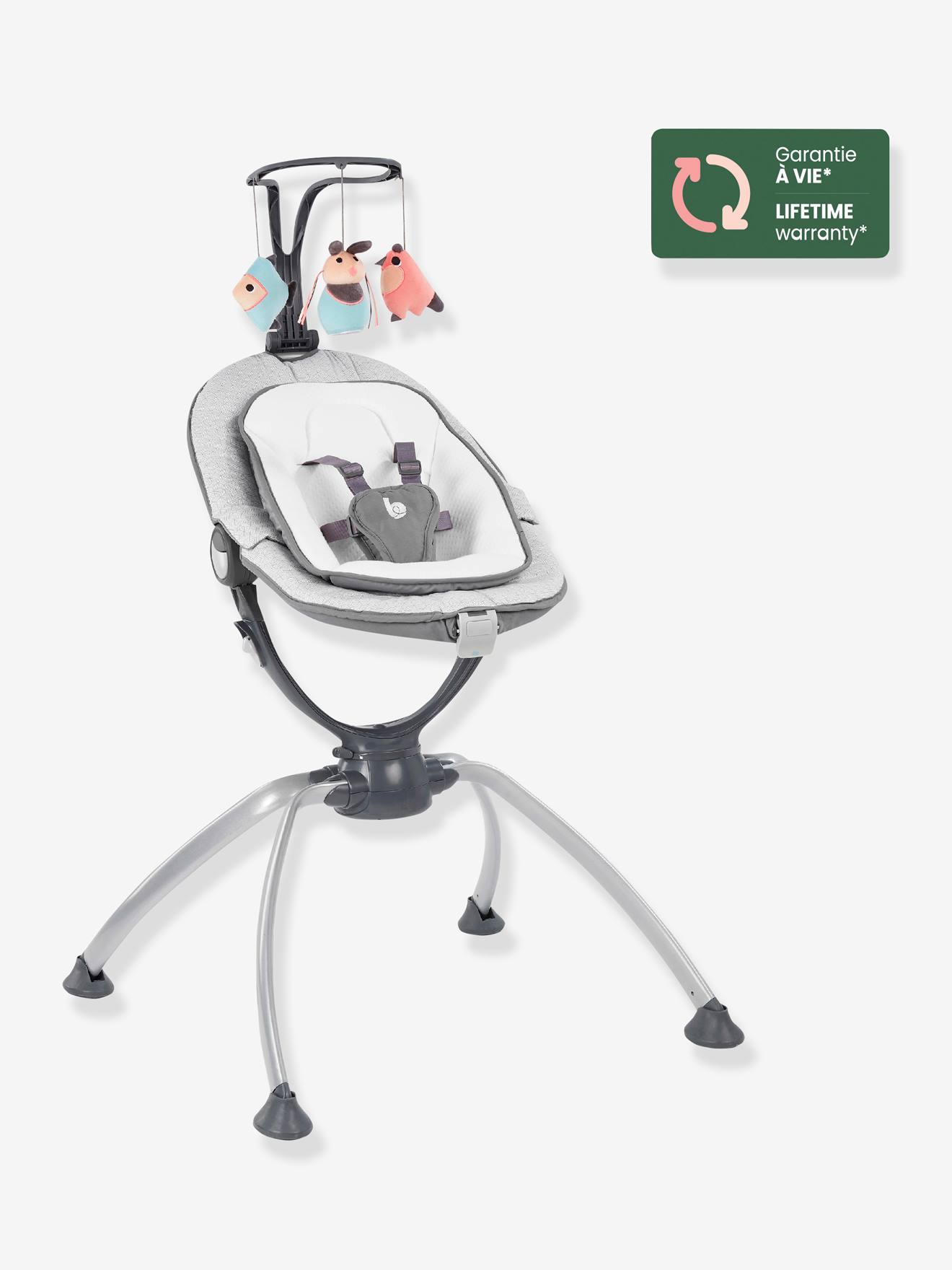 Rede de descanso BABYMOOV Swoon Up Graphik com arco de brincar, cinza claro, bicolor/multicolorida