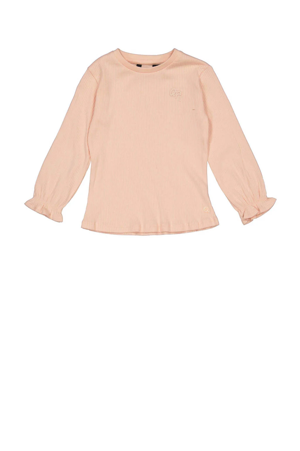 Quapi Mini longsleeve lichtroze rib gebreid