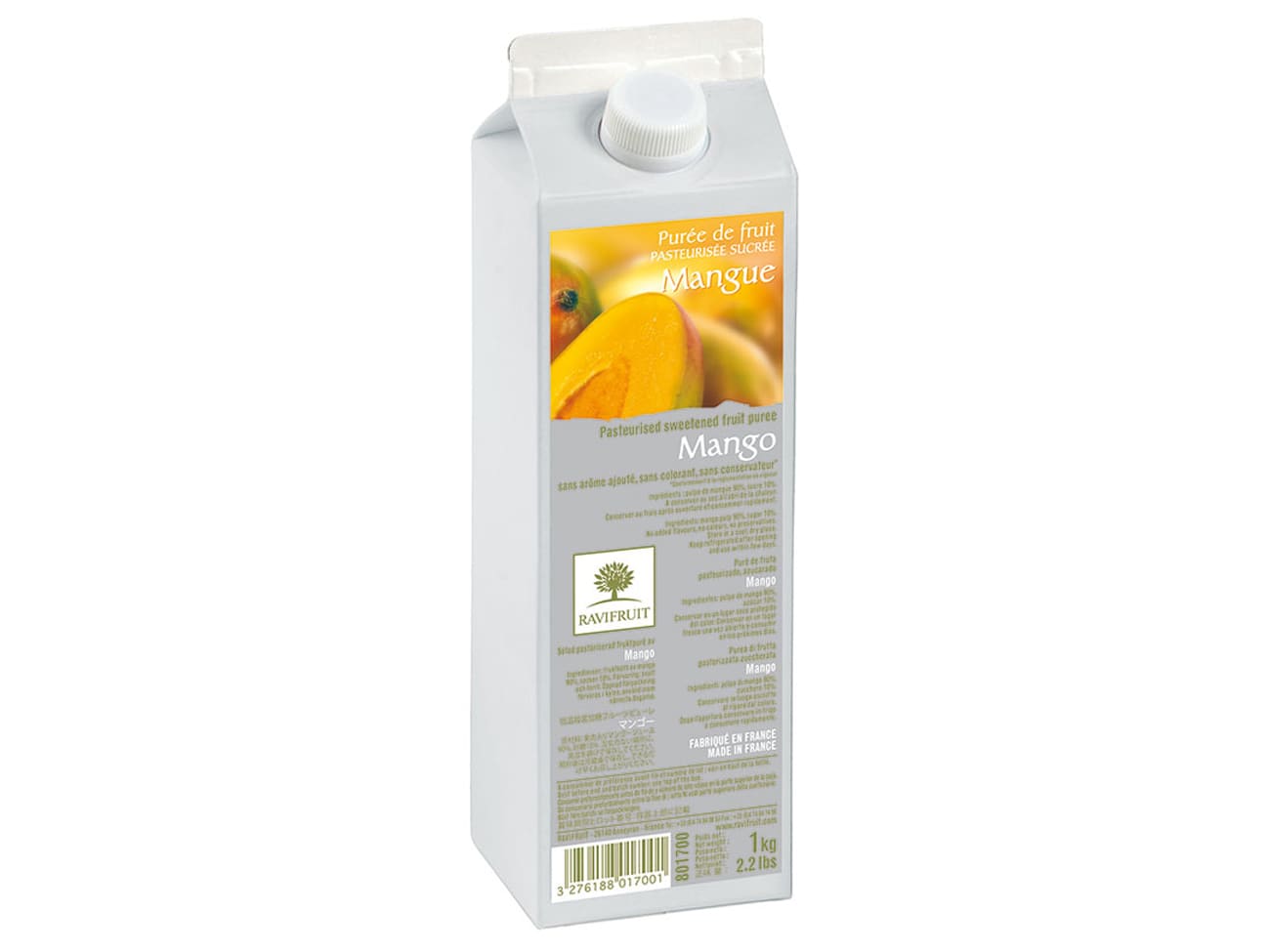 Purée de mangue - 1 kg - Ravifruit