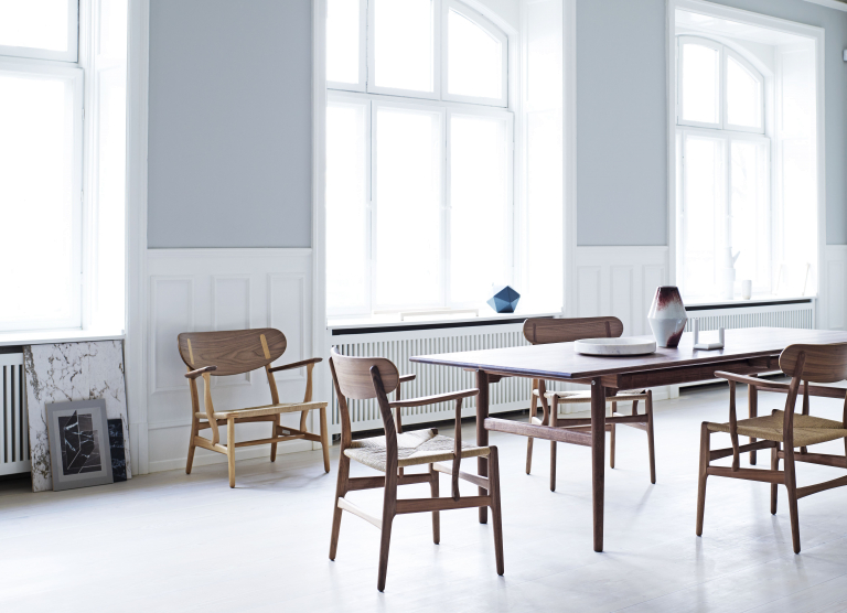 Carl Hansen & Son CH327 uitschuifbare tafel 248x95 geolied eiken