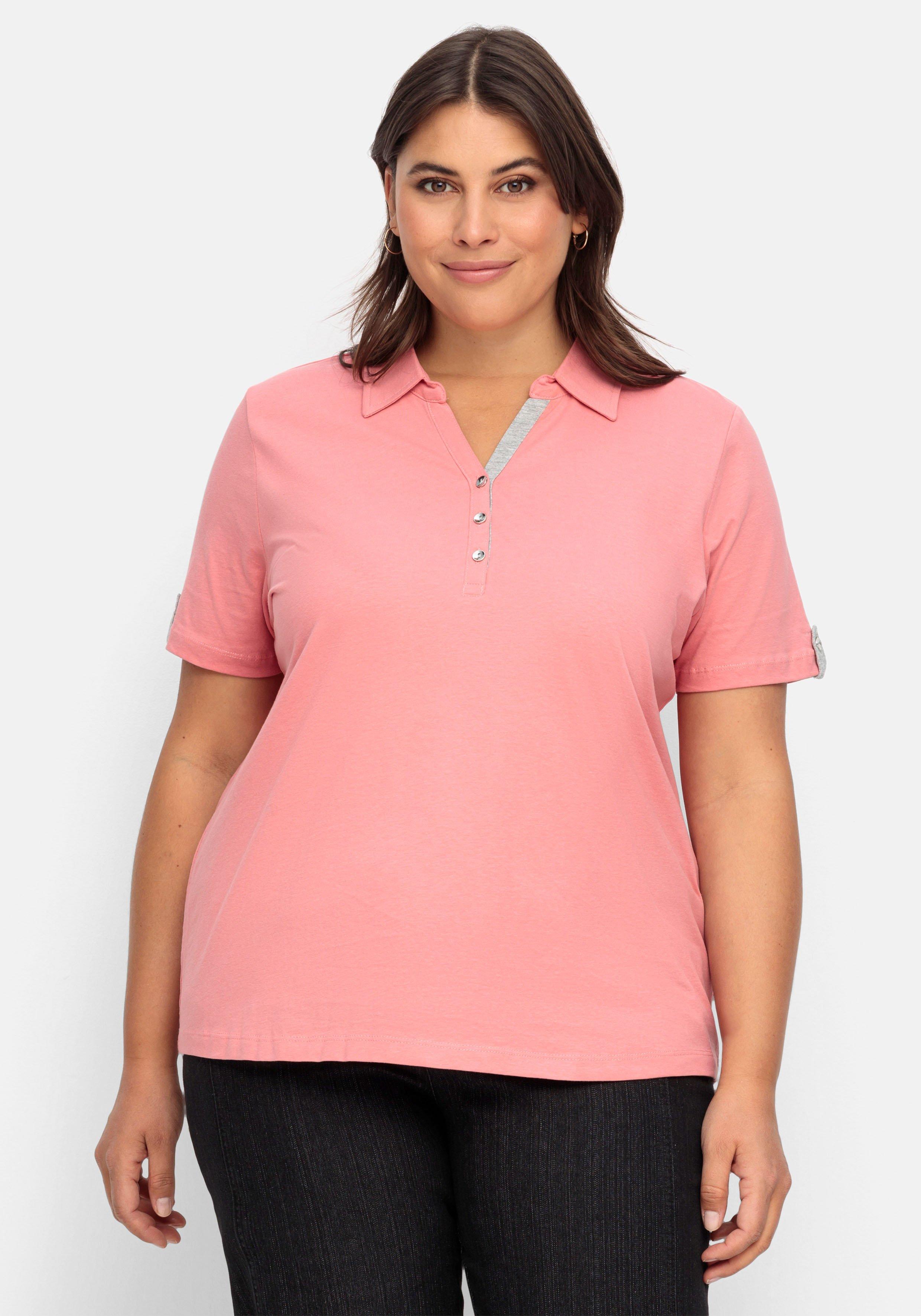 Poloshirt mit kurzem Arm und Kontrastdetails