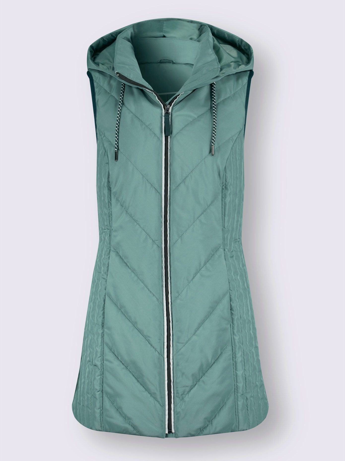 Gilet matelassé long longueur amovible