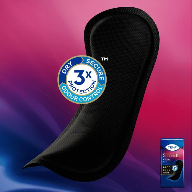 TENA Silhouette Noir Mini Verbanden 18 stuks