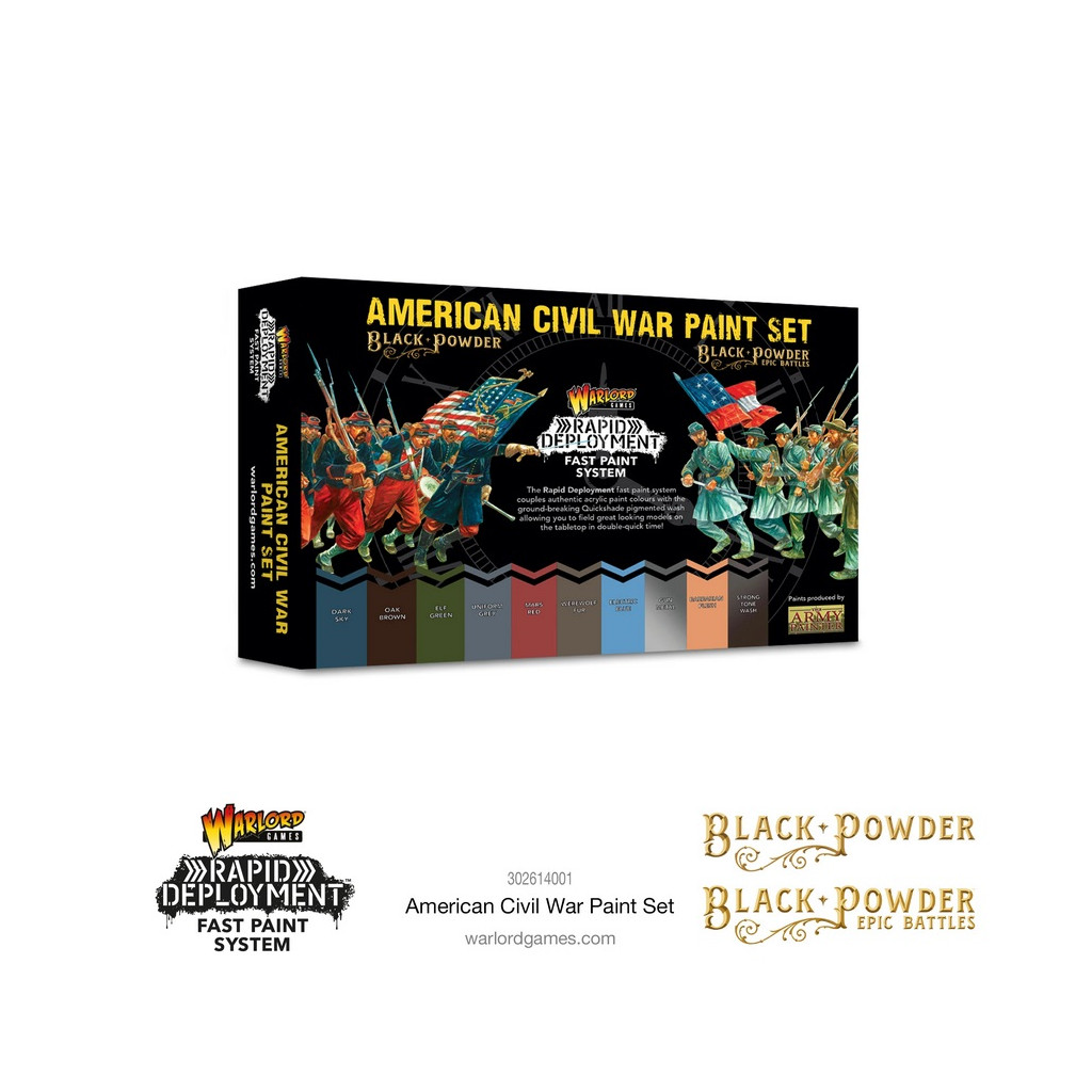 American Civil War paint set (10)