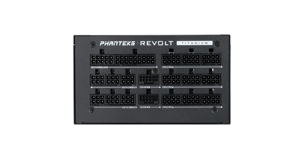 PhanteksRevolt modulaire 1600 watt voeding   (Zwart)