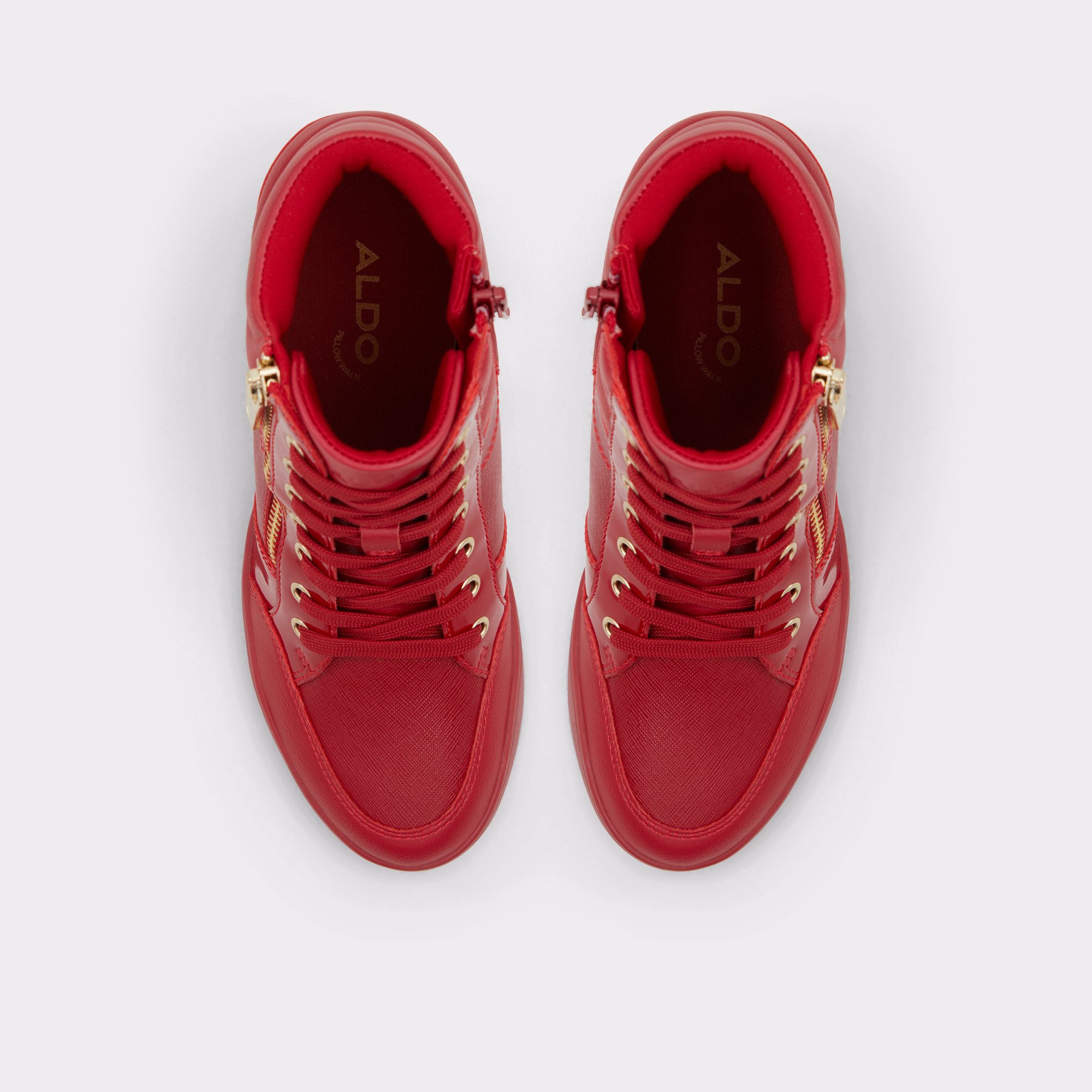 Ereliclya Bright Red Women High top sneakers