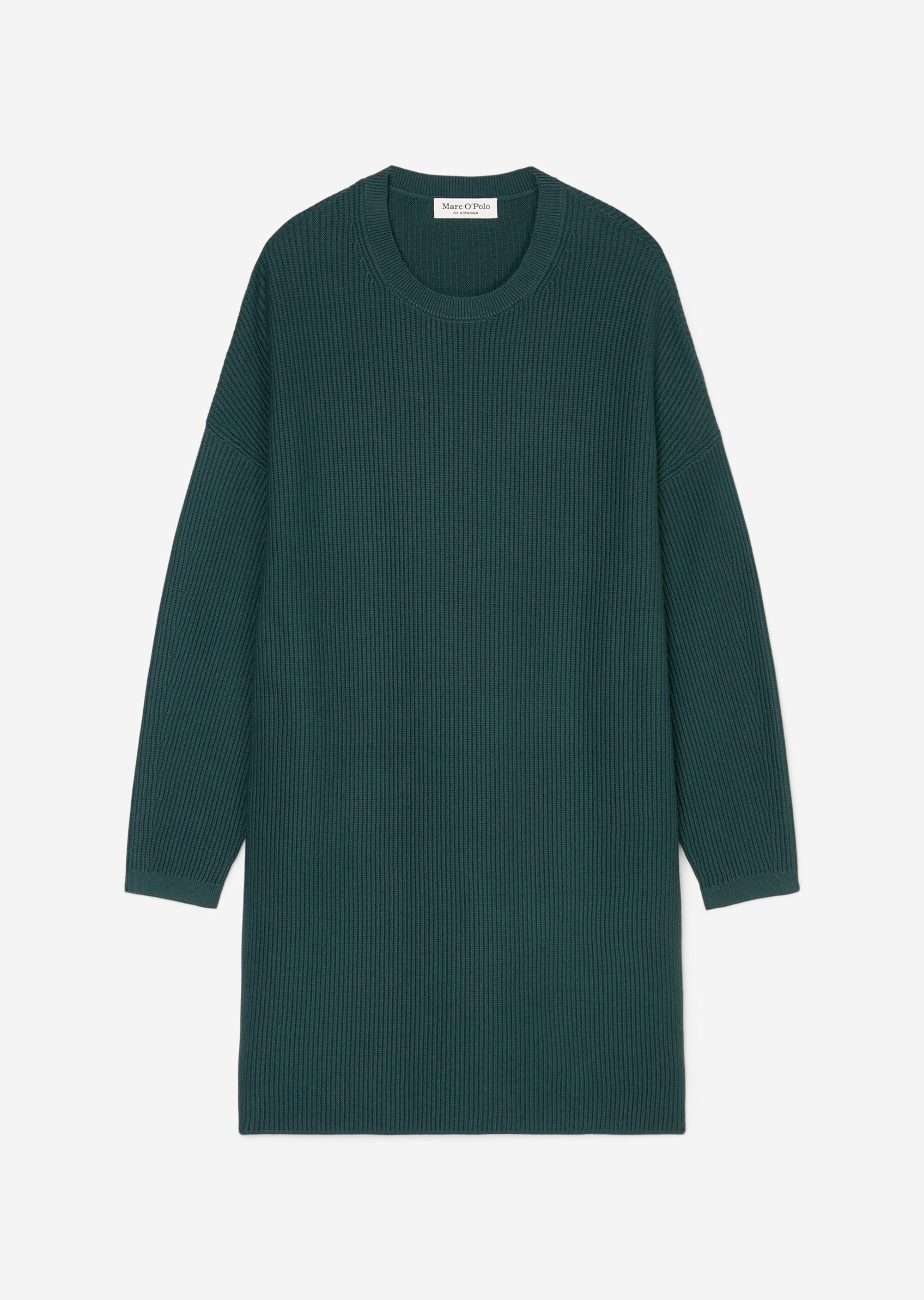 Oversize-Rippstrick-Kleid mit feiner Rippenstruktur