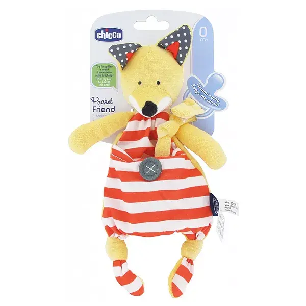 Clipe para chupeta Chicco Pocket Friend Raposa
