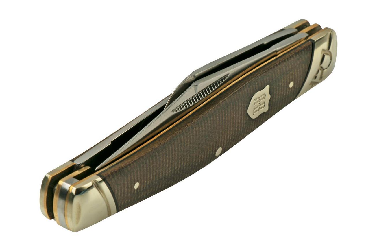 Rough Ryder Brown Burlap Stockman RR2334, zakmes