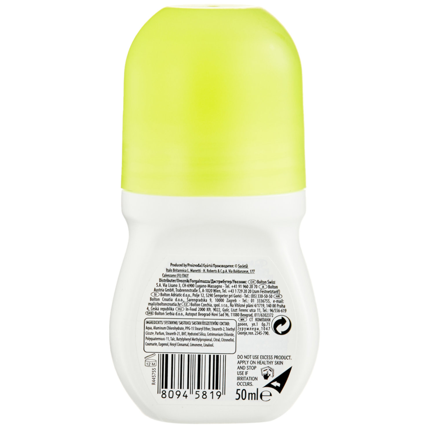 Borotalco Deo Active Zitrus & Limette Roll On